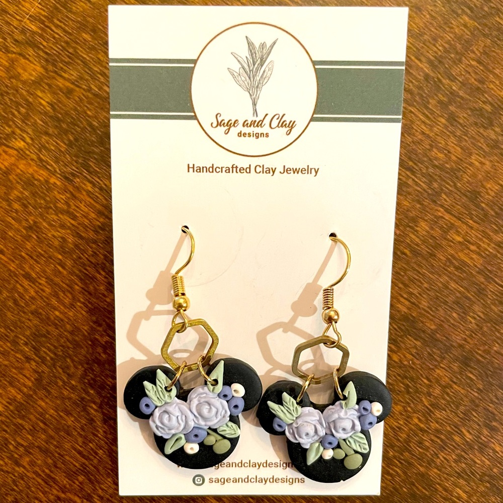 Etsy Mickey Clay Earrings